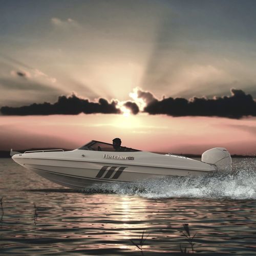 Небольшой катер c подвесным мотором - 19 GTO - Fletcher Boats - с двойной консолью / боурайдер / открытый