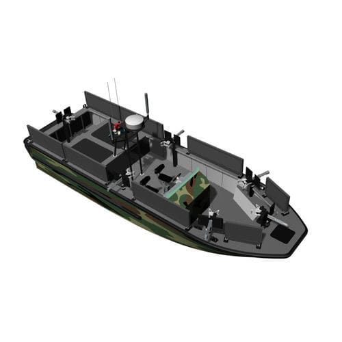 Профессиональный катер катер береговой охраны - SHADOWHAWK 10 RR - KND Naval Design - водомет для установки на борту / из алюминия / жесткий корпус