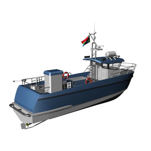 Профессиональный катер профессиональное рыболовное судно - SNAPPER 12 - KND Naval Design - с внутренним мотором / из алюминия / жесткий корпус