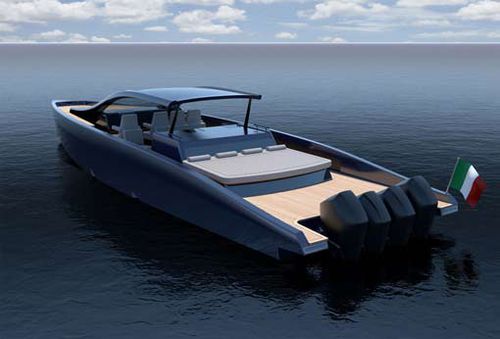 Круизная моторная яхта - M47P  - Mylius Yachts - открытая / с откидным верхом / подвесной мотор