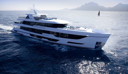 Круизная супер-яхта - 147' ATRIUM - Burger Boat Company - с рулевой рубкой / из алюминия
