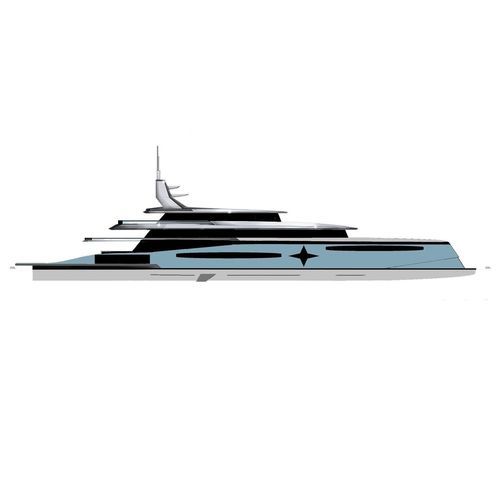 Круизная мега-яхта - 75m - Brythonic Yachts - из алюминия / с вертодромом