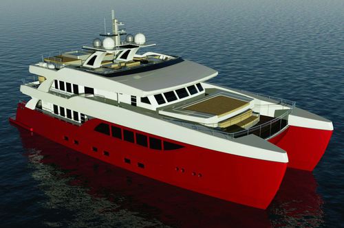 Супер-яхта катамаран - 32m - Brythonic Yachts - круизная / 4 каюты / из алюминия