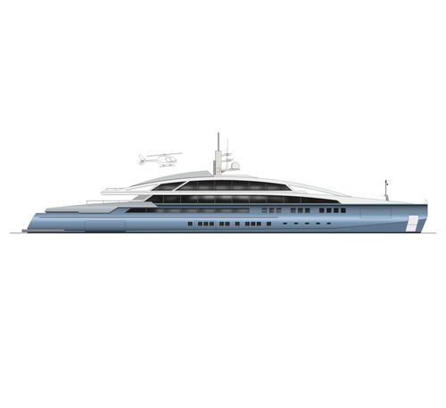 Круизная мега-яхта - 90m - Brythonic Yachts - из стали / алюминий / с бассейном