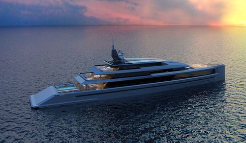 Круизная мега-яхта - 80m - Brythonic Yachts - из алюминия / с бассейном / с вертодромом