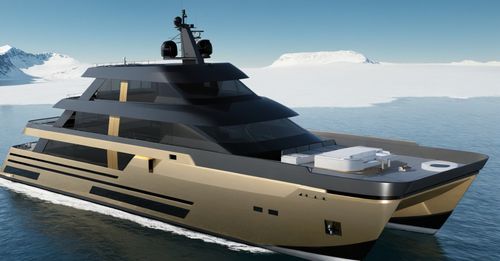 Супер-яхта катамаран - 45m - Brythonic Yachts - круизная / с флайбриджем / 6 кают