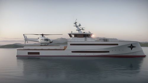 Круизная супер-яхта - 35.00 - Brythonic Yachts - с рулевой рубкой / из стали / с вертодромом
