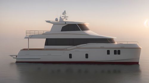 Моторная яхта катамаран - 21m - Brythonic Yachts - круизная / с закрытым флайбриджем / 4 каюты
