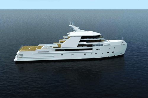 Круизная мега-яхта - 80m Shadow - Brythonic Yachts - с рулевой рубкой / 7 кают / из стали