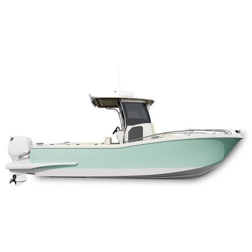 Открытый катер для спортивной рыбалки - T250 VMax - Tuccoli - Technology Boats - c подвесным мотором / с центральной консолью / солнечная ванна