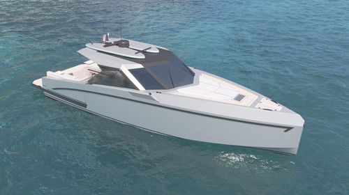 Быстроходный катер с внутренним мотором - 42  - Alium Yachts - двухмоторный / корпус глиссирующего типа / хардтоп