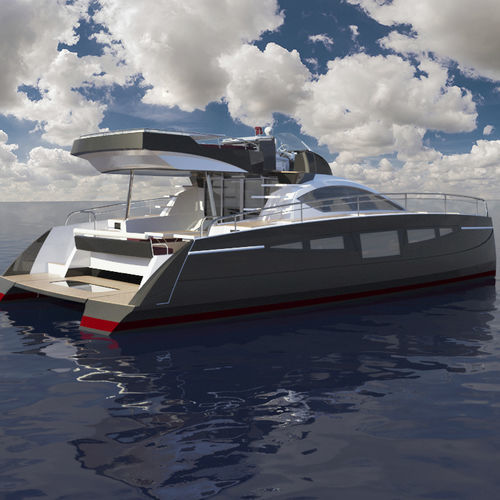 Быстроходный катер катамаран - C-Cat 40 PWR - Comar Yachts - с внутренним мотором / двухмоторный / с флайбриджем