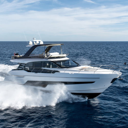 Круизная моторная яхта - Squadron 68 - Fairline - с флайбриджем / валопровод / 3 каюты