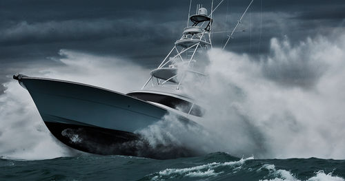 Моторная яхта для спортивной рыбалки - GT65 Carolina - Hatteras Yachts - с флайбриджем / 3 каюты