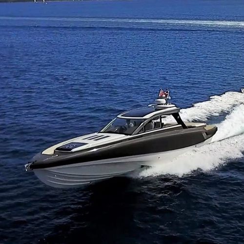 Быстроходный катер с поворотно-откидной колонкой - BLADERUNNER 45 GT - ICE MARINE - дизельный / трехмоторный / хардтоп