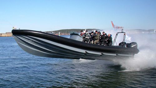 Профессиональный катер c подвесным мотором - SEABLADE 40 - ICE MARINE - надувная лодка с полужестким корпусом