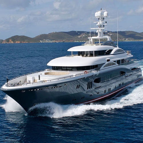 Круизная мега-яхта - GLOBAL - Lurssen Yachts - с приподнятой рулевой рубкой