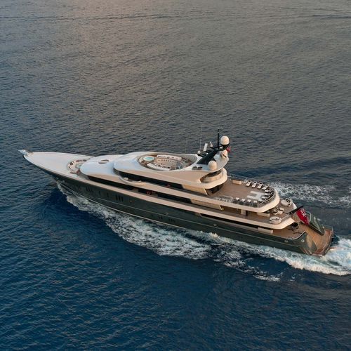 Круизная мега-яхта - PHOENIX² - Lurssen Yachts - с приподнятой рулевой рубкой / с вертодромом / с бассейном
