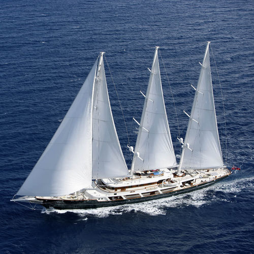 Круизная элитная парусная супер-яхта - EOS - Lurssen Yachts - с рулевой рубкой / 3 мачты