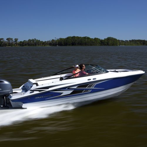 Небольшой катер c подвесным мотором - M-225 - Monterey Boats - с двойной консолью / боурайдер / открытый