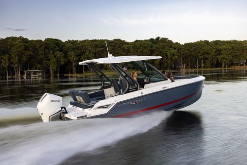 Небольшой катер c подвесным мотором - ELITE 25 OB - Monterey Boats - открытый / с центральной консолью / солнечная ванна