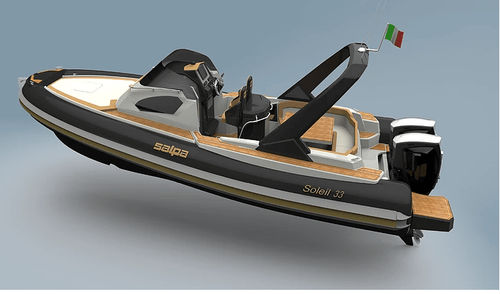 Надувная лодка c подвесным мотором - Soleil 33 - Nautica Salpa - двухмоторная / полужесткая / с центральной консолью
