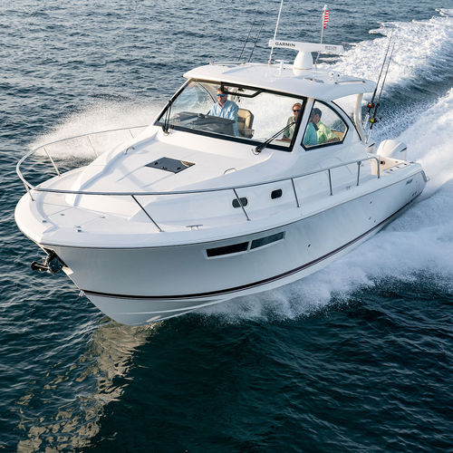 Быстроходный катер c подвесным мотором - OS 355  - Pursuit Boats - трехмоторный / хардтоп / для дайвинга