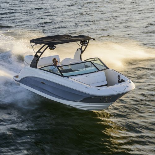 Палубная лодка c подвесным мотором - SDX 250 OB - Sea Ray - с двойной консолью / открытая / боурайдер