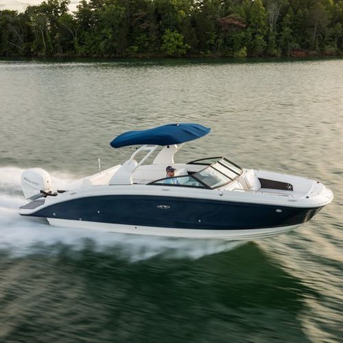 Палубная лодка c подвесным мотором - SDX 270 OB - Sea Ray - с двойной консолью / открытая / боурайдер