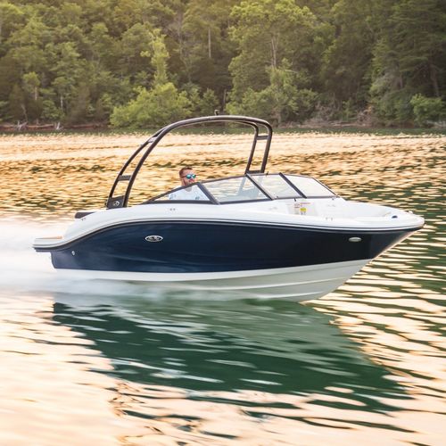 Небольшой катер с внутренним мотором - SPX 190 - Sea Ray - с двойной консолью / боурайдер / открытый
