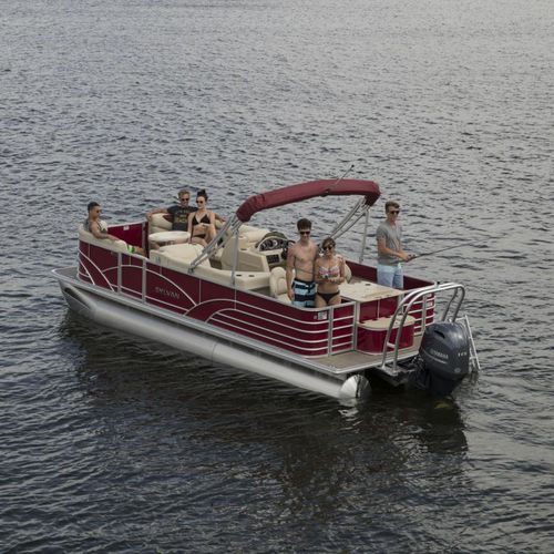 Понтоновый катер c подвесным мотором - 8520 4-PT - Sylvan Pontoons - для спортивной рыбалки / макс. 10 человек