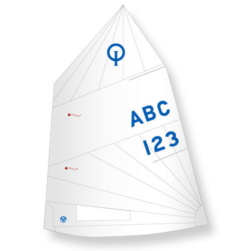 Грот - V-1 - North Sails Sailmaking - для монотипного парусника / из полиэстера / Optimist