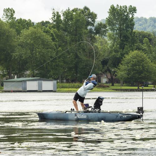 Каяк с верхней посадкой - MIRAGE PRO ANGLER 14 - Hobie Cat USA - для рыбной ловли / морской / для взрослых