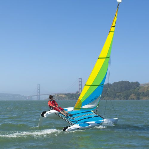 Спортивный катамаран для досуга - WAVE - Hobie Cat USA - одиночный / из полиэтилена / кэт