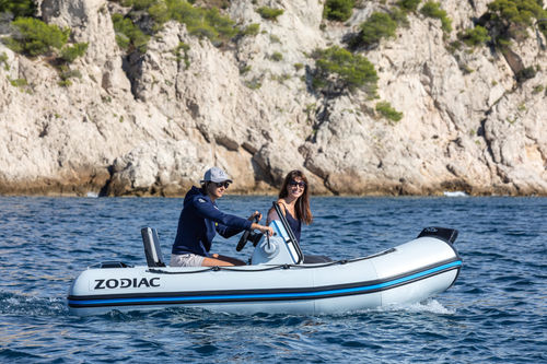Надувная лодка c подвесным мотором - eOPEN 3.1 - ZODIAC - электрическая / полужесткая / открытая