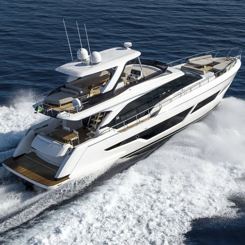Круизная мега-яхта - 670 - Ferretti Yachts - с флайбриджем / 3 каюты