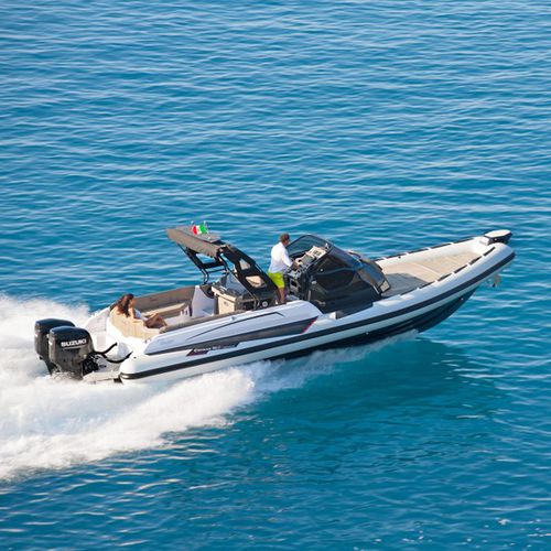 Надувная лодка c подвесным мотором - CAYMAN 35.0 EXECUTIVE - Ranieri International - двухмоторная / полужесткая / с центральной консолью