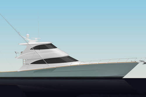 Круизная моторная яхта - 74 EB - Viking Yachts - крупная круизная / раздвижная / с закрытым флайбриджем