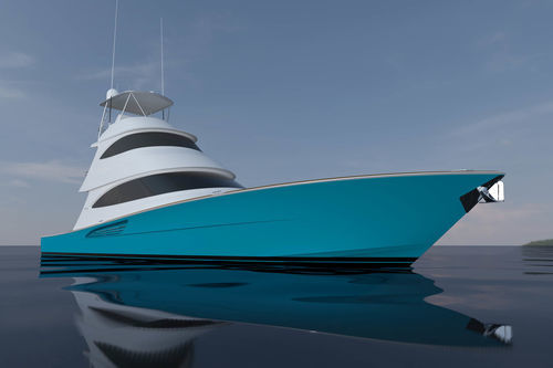 Моторная яхта для спортивной рыбалки - 70 SB - Viking Yachts - круизная / раздвижная / открытая
