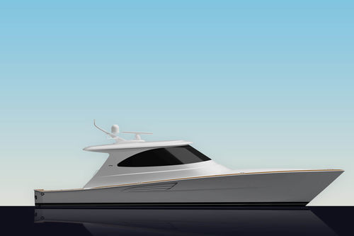 Моторная яхта для спортивной рыбалки - 64 SC - Viking Yachts - раздвижная / хардтоп / с внутренним мотором