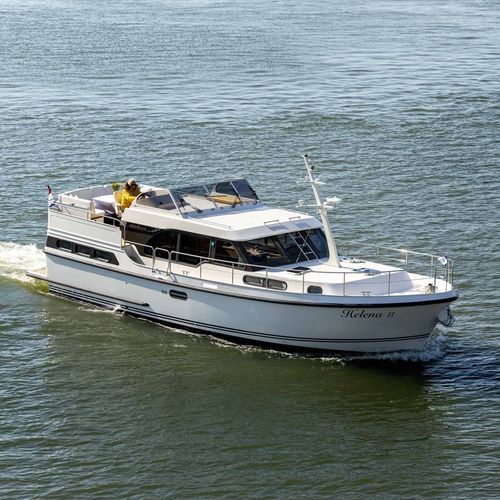 Быстроходный катер с внутренним мотором - 40 SL AC - Linssen Yachts B.V. - с флайбриджем / из стали / 2 каюты