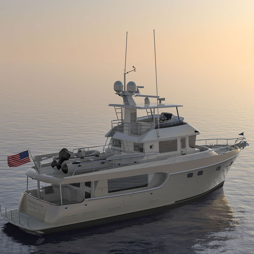 Круизная моторная яхта - 625 - Nordhavn - с флайбриджем