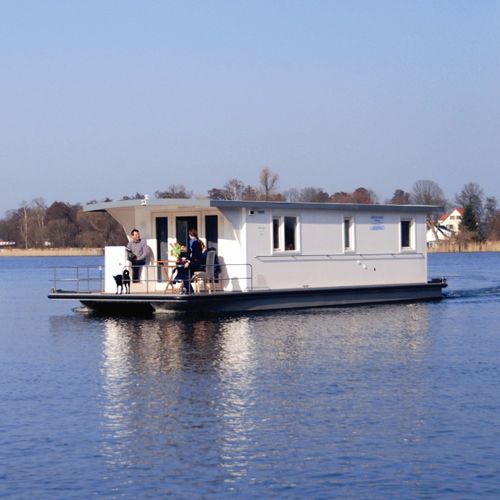 Барка с внутренним мотором - H2home 1150 - Pedro-Boat - c подвесным мотором / речная / солнечная ванна