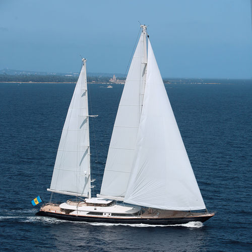 Круизная элитная парусная супер-яхта - CAOZ 14 - Perini Navi - 5 кают / пассажирская палуба / из алюминия