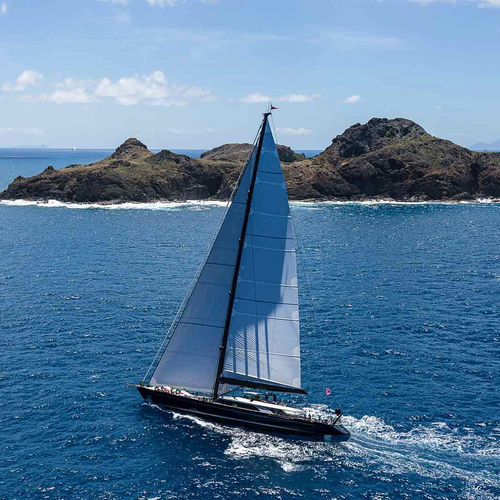 Круизная скоростная элитная парусная супер-яхта - PERSEUS III - Perini Navi - традиционная / гоночная / 5 кают