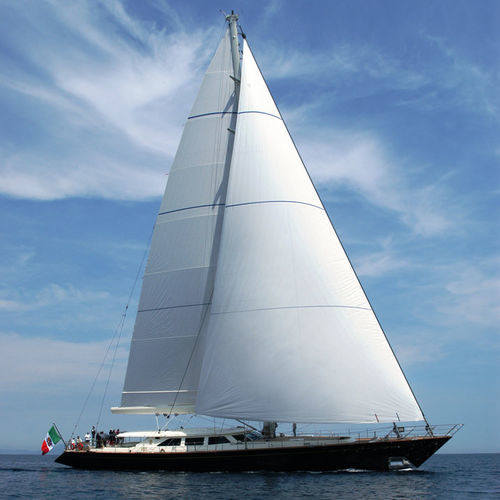 Круизная элитная парусная супер-яхта - HERITAGE OF LONDON - Perini Navi - с открытым кокпитом / из стали / шлюп