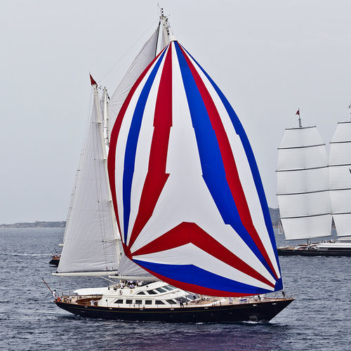 Круизная элитная парусная супер-яхта - PRINCIPESSA VAIVIA - Perini Navi - с рулевой рубкой / из алюминия / кеч