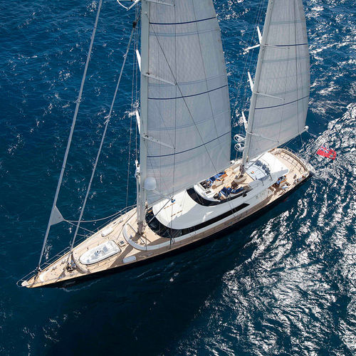 Круизная элитная парусная супер-яхта - VICTORIA A - Perini Navi - пассажирская палуба / из алюминия / кеч