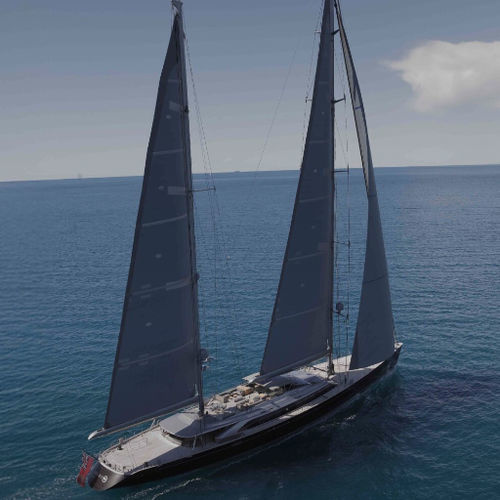 Круизная элитная парусная супер-яхта - BADIS - Perini Navi - крупная круизная / 6 кают / 12 спальных мест