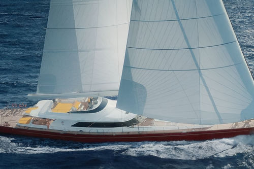 Круизная элитная парусная супер-яхта - MARE NOSTRUM - Perini Navi - крупная круизная / с флайбриджем / из стали